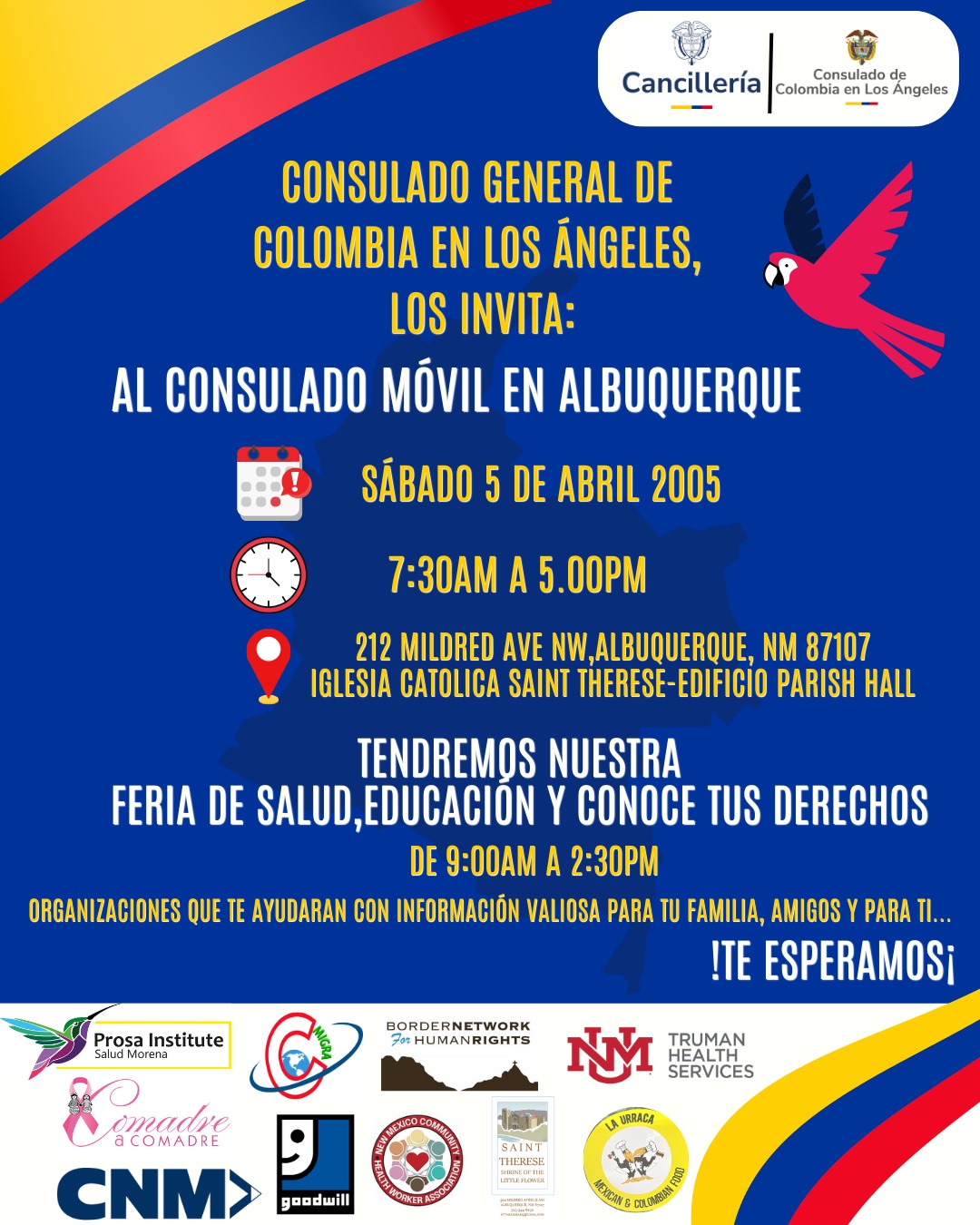 Banner con información general