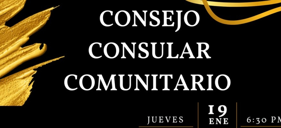 Participa del Consejo Consular Comunitario del 19 de enero en la sede del Consulado de Colombia en Los Ángeles