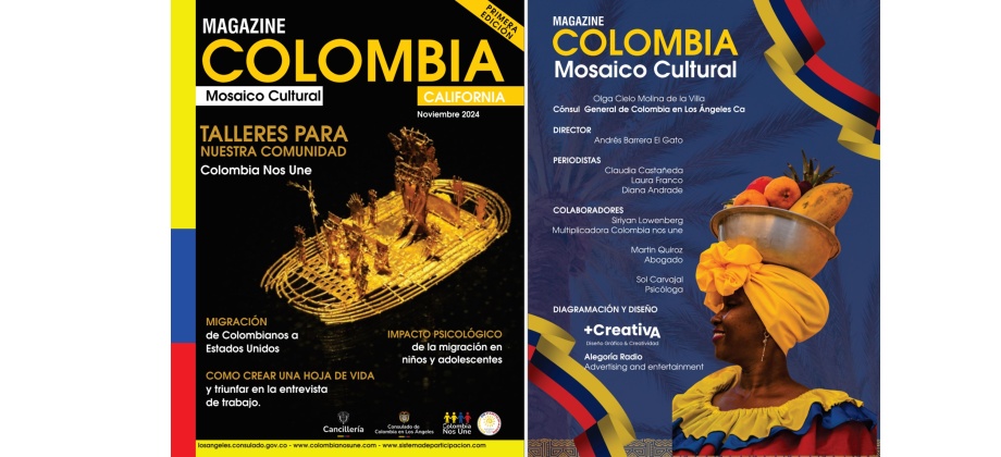 El Consulado de Colombia en Los Ángeles presenta la primera edición del Magazine Colombia Mosaico Cultural - California