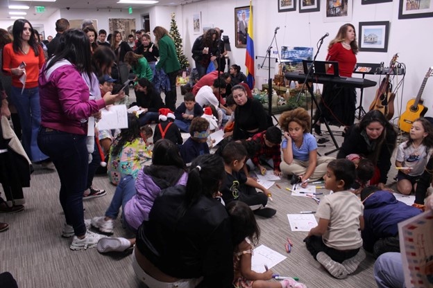 Evento del Día de las Velitas en el Consulado de Colombia en Los Ángeles