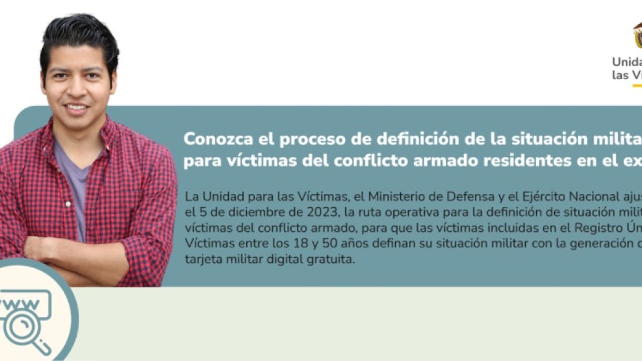 Definición de la situación militar para víctimas del conflicto armado residentes en el exterior
