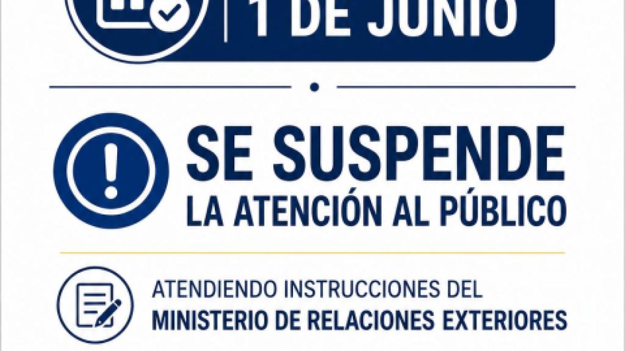 1 de junio no atención al público