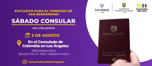 Sábado Consular para los connacionales residentes en el Condado de San Bernardino