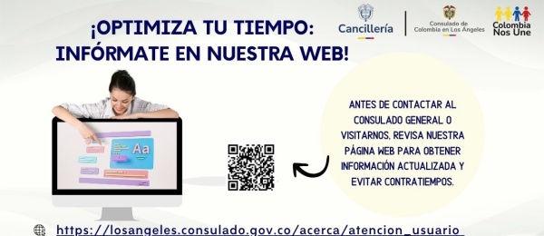 Información detallada sobre la atención al público en el Consulado de Colombia en Los Ángeles